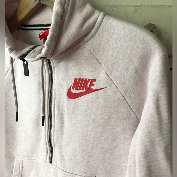 🔥Nike | Women’s pink heather half zip pullover mock neck sweatshirt, size S - Picture 12 of 13